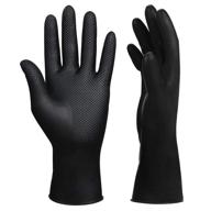 🧤 2pcs reusable rubber hair dye gloves - black professional hair coloring accessories for hair salon hair dyeing logo