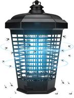электрический уловитель насекомых для использования внутри и снаружи - 4200v, влагозащищенный по стандарту ipx4, улучшенный ультрафиолетовым трубкой и аттрактантом, 2в1 ловушка для насекомых для дома, сада, заднего двора, патио и веранды. логотип