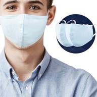 cotton mouth cover adults 2pcs: 🎭 comfortable and protective face masks for everyday use logo