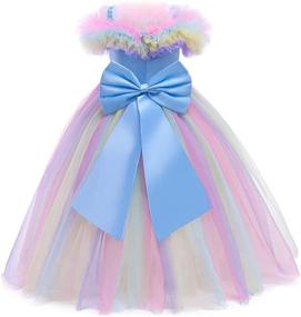 img 2 attached to 👑 Stylish Princess Pageant Dresses for Wedding Bridesmaids and Girls' Clothing