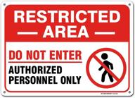 restricted authorized personnel warning sign logo
