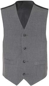 img 2 attached to 👔 Stylish Chaps Formal Charcoal Heather X Small Boys' Clothing for Special Occasions