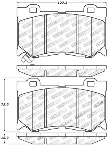 img 1 attached to Улучшенные тормозные колодки StopTech 309.13460 Sport с шайбами и крепежными элементами.