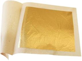 img 1 attached to 🍫 24 Karat Edible Gold Leaf Sheets 30pc M-Sized for Cooking, Cakes & Chocolates - Genuine Decoration Health & Spa (Gold)