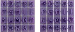 img 1 attached to Milestone Stepping Stone Stamps: Victorian Letters and Numbers (Pack of 2) - Create Beautiful Pathways with Vintage Charm!