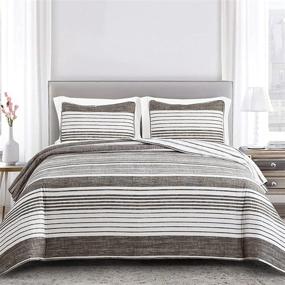 img 4 attached to Breathable All Season Lightweight Bedspread Collection Bedding and Quilts & Sets
