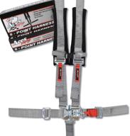 aces racing 5 point harness with 2 inch padding e4 certified (silver) logo