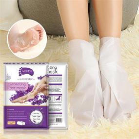 img 2 attached to Get Baby Soft Feet with Foot Peel Mask - 5 Pack! Exfoliate, Repair Dead Skin, Calluses, Cracked Feet - Lavender Fragrance