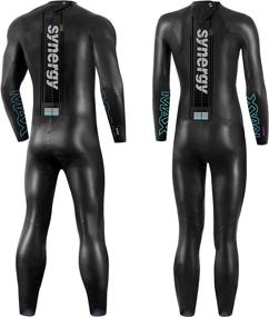 img 3 attached to 🏊 Volution Full Sleeve Smoothskin Neoprene Synergy Triathlon Wetsuit 3/2mm - Ideal for Open Water Swimming, Ironman, and USAT Events - Approved for Optimal Performance