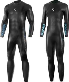 img 4 attached to 🏊 Volution Full Sleeve Smoothskin Neoprene Synergy Triathlon Wetsuit 3/2mm - Ideal for Open Water Swimming, Ironman, and USAT Events - Approved for Optimal Performance