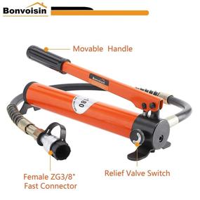 img 2 attached to Bonvoisin Hydraulic Hand Pump Manual Ram Pump 8500Psi Porta Power Pump For Hydraulic Tools(CP-180)