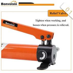 img 1 attached to Bonvoisin Hydraulic Hand Pump Manual Ram Pump 8500Psi Porta Power Pump For Hydraulic Tools(CP-180)