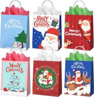 🎁 festive christmas reusable wrapping handles - 9x7 3x3 3 for easy gifting! logo