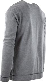 img 1 attached to 👕 Mens Long Sleeve Thermal Waffle Pattern Crew Neck Shirts in Various Colors - ChoiceApparel