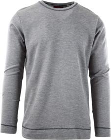 img 4 attached to 👕 Mens Long Sleeve Thermal Waffle Pattern Crew Neck Shirts in Various Colors - ChoiceApparel
