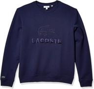 lacoste sleeve graphic sweatshirt sinople logo