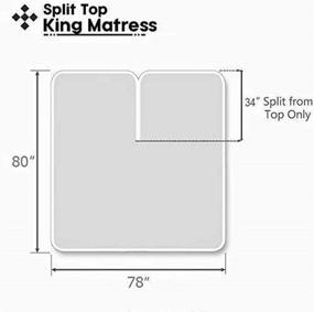 img 1 attached to Split King Sheets Sets Adjustable