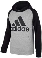 👕 свитшот adidas little pullover heather: лучшая активная одежда для мальчиков логотип