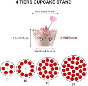 img 1 attached to 🧁 Cupcake Acrylic Transparent Display Stand for Birthday Parties