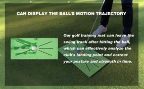 img 1 attached to 🏌️ Golf Training Mat by Teseko - Swing Detection, Hitting, Golf Training Games, Home Simulation