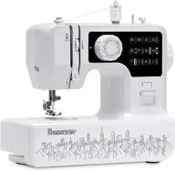 🧵 bosszer mini sewing machine: easy-to-use portable household small sewing machine for beginners and kids in white logo