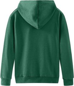 img 3 attached to Spring & Gege Soft Hoodies for Children (3-12 Years): Youth Solid Classic Hooded Pullover Sweatshirts