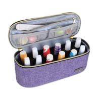 luxja nail polish organizer: stylish purple case | holds 12 bottles (15ml - 0.5 fl.oz) | perfect for polish and small tools logo