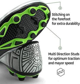 img 1 attached to Step Up Your Game with RUNIC Soccer Cleats: Men's Athletic Shoes with Customizable Outsoles