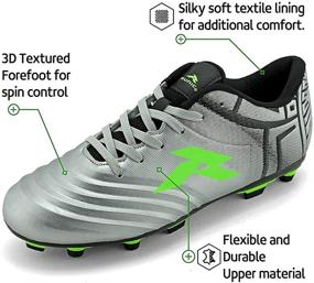 img 2 attached to Step Up Your Game with RUNIC Soccer Cleats: Men's Athletic Shoes with Customizable Outsoles