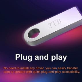 img 2 attached to 💿 Серебрянная USB-флешка - накопитель на 2 ТБ для хранения и пакет флешек