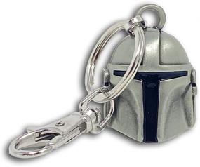 img 1 attached to 🔑 Mandalorian Helmet Keychain: Authentic Lucasfilms Official Merchandise