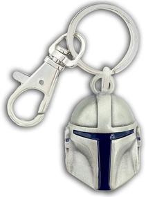 img 3 attached to 🔑 Mandalorian Helmet Keychain: Authentic Lucasfilms Official Merchandise