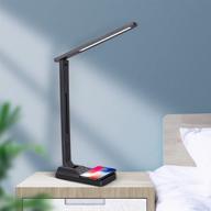 🌟 multifunctional led desk lamp: colorsmoon 2-in-1 dimmable office table lamp with 35 light settings, built-in wireless charger & usb charging port - ideal for home office, study, reading, and living spaces логотип