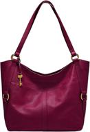 👜 fossil women's brown large tote: stylish handbags, wallets, and totes for women logo