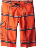 laguna first boardshort orange charcoal boys' clothing for swim logo