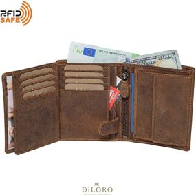 img 2 attached to Efficiently Organize and Safeguard Your Accessories with DiLoro Compartment Separator Protection 1809 BK Men's Accessories