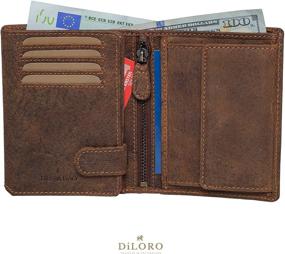 img 3 attached to Efficiently Organize and Safeguard Your Accessories with DiLoro Compartment Separator Protection 1809 BK Men's Accessories