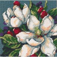 dimensions 07217 needlecrafts needlepoint magnolias logo