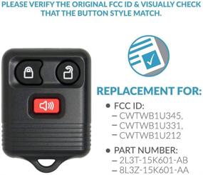 img 1 attached to 🔑 Keyless2Go Replacement 3 Button CWTWB1U331 Keyless Entry Car Key Fob for Self-Programming Vehicles