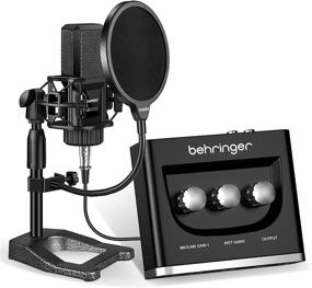 img 4 attached to 🎙️ Professional Recording Bundle: BEHRINGER UM2 Audio Interface and Large Diaphragm Condenser Microphone with Table Top Stand, Pop Filter, XLR Cable – Perfect for Guitar, Live Streaming, PC