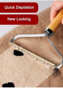 img 1 attached to Lint Cleaner Pro with Pet Hair Remover - Uproot Husky, Cat, and Pet Fur from Couch, Defuzzing 🐾 Rollers for Hair, Fuzz, Dust, Pills, Lint Shaver, Carpet Rake for Fluffy Carpets, Fabric, Fur, Car, Furniture, and More