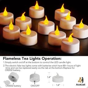 img 2 attached to Mesmerizing Wedding Party Decor: AceList 30 Set Luminaries Bag with Flameless Tea Lights