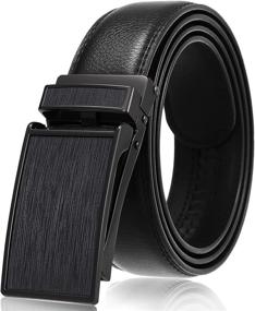 img 4 attached to Ratchet Kitoulea Genuine Automatic Adjustable Men's Accessories for Belts