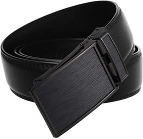 img 2 attached to Ratchet Kitoulea Genuine Automatic Adjustable Men's Accessories for Belts