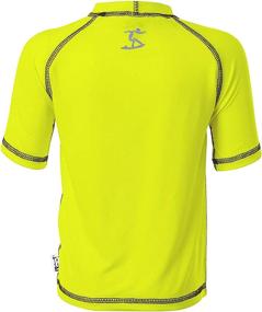 img 1 attached to 👕 Yellow UZZI Boys' Clothing Sleeve Rashguard T-Shirt - Swimwear Department