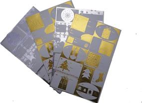 img 2 attached to 🎁 Premium 48-Piece Gold and Silver Foil Xmas Gift Tags | Festive Stickers for Gift Boxes, Wrapping Paper, Bags, and Tissue Paper