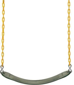 img 2 attached to 🥇 High-Quality Replacement Swing Seats with 66" Coated Swing Chains and Snap Hooks - Perfect for Kids and Adults - Playground Swing Set Accessories by Eastern Jungle Gym