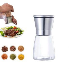 img 2 attached to 🧂 GTNINE Stainless Steel Salt and Pepper Grinders: Adjustable Coarseness for Sea Salt, Pepper, and Spices Mill - Get the Perfect Seasoning!