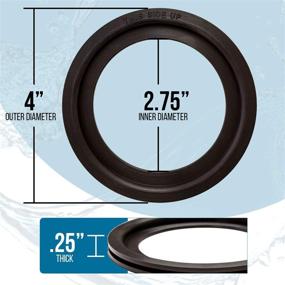 img 3 attached to 🚽 Mission Automotive Dometic-Compatible Flush Ball Seal Kit for 300/310/320 RV Toilets - Replaces Parts Number 385311658 - High-Quality Replacement Gasket