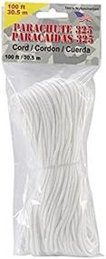img 1 attached to Pepperell Parachute Cord 100 Feet White Sewing
